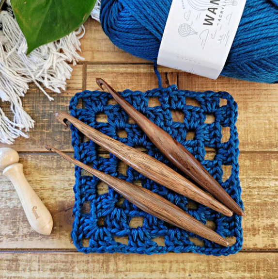 Buy Ruffles Ergonomic Wood Crochet Hooks, Sizes 1 M to 10mm