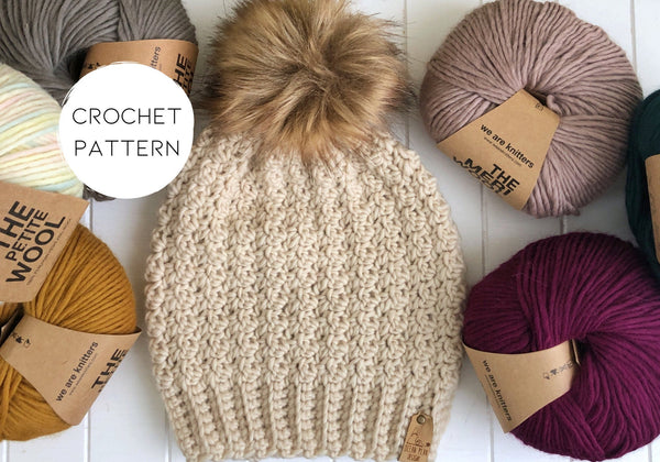 PATTERN - crochet - The Winter Rose Beanie